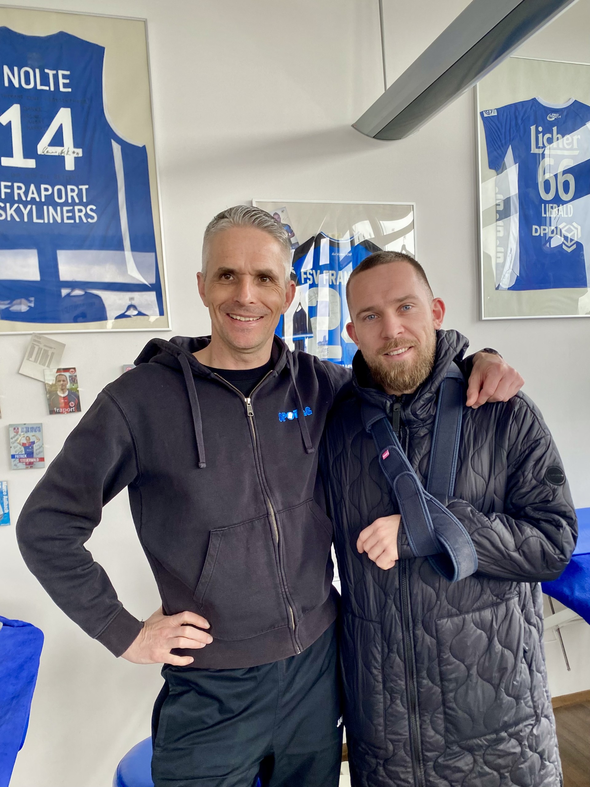 Markus Ballmert von Darmstadt 98 mit Markus Röcker